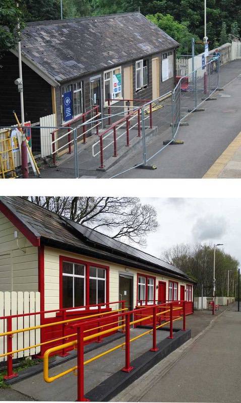 Platform 1 before after