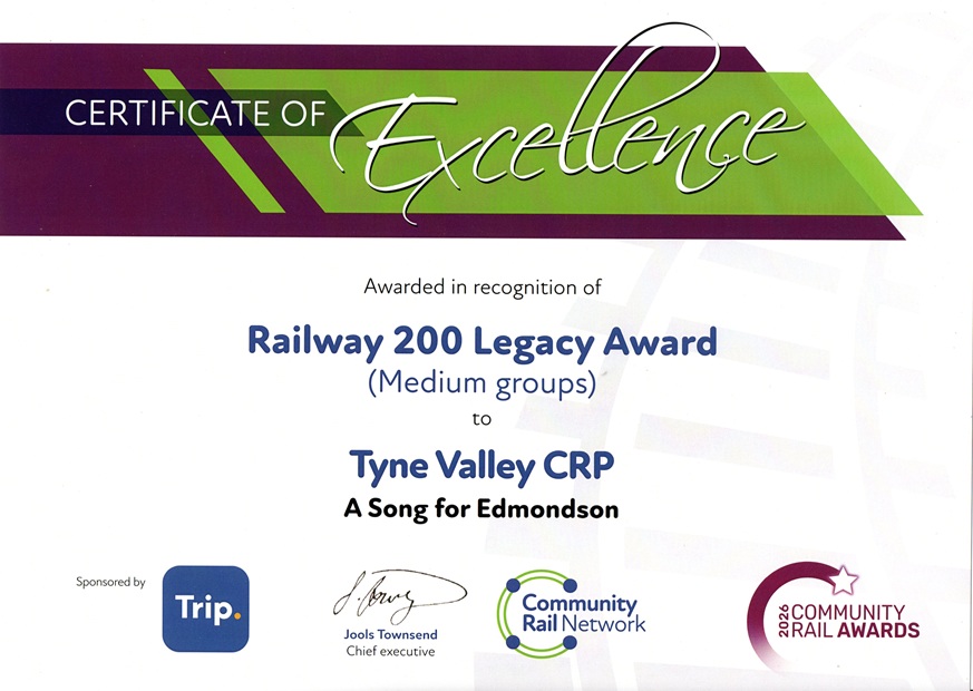 Community Rail Awards A Song for Edmondson