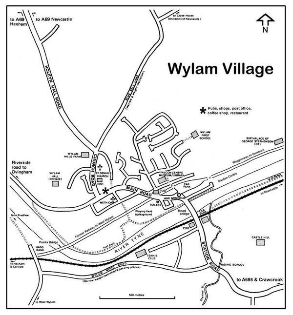 Wylam map