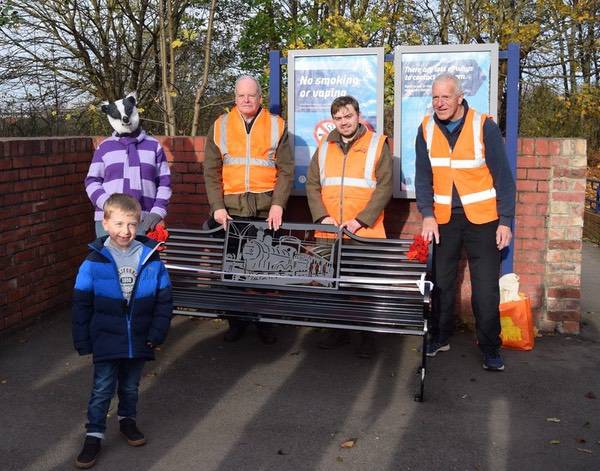 Tommy with Arlo the Friends of Blaydon Station