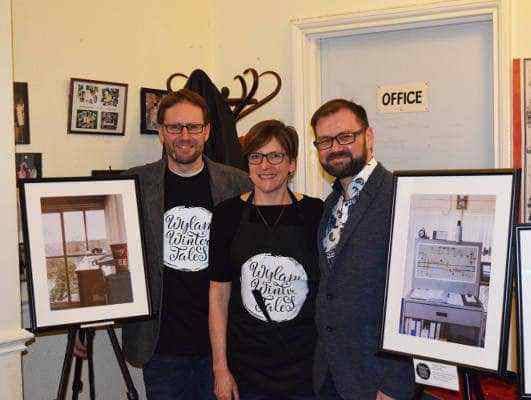 Gareth Mary and Simon with Wylam Signal Box images