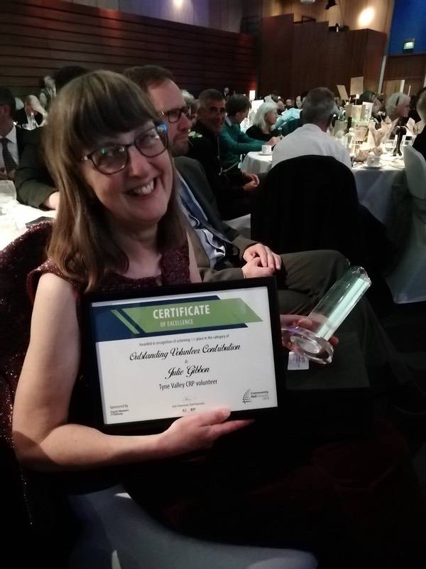 Julie at the Awards event