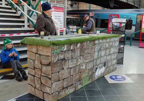 Community Rail in Carlisle November 2019 - image shows our Tourism version of Hadrian's Wall