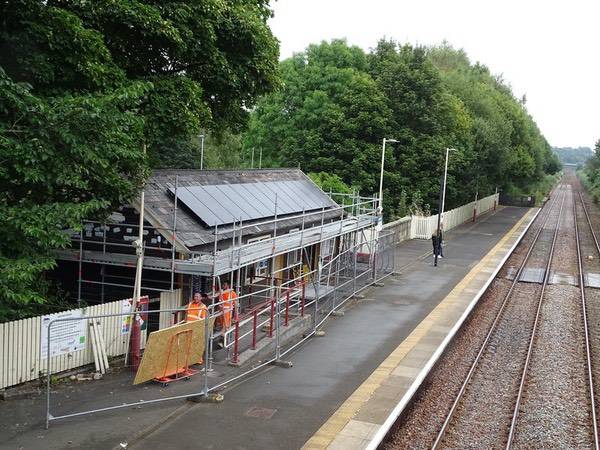 Work on Platform 1 building